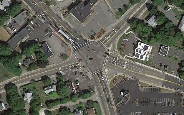Google Maps 2014 xxx AM peak-hour volumes (xxx) PM peak-hour volumes BOSTON REGION MPO FIGURE 3 Route