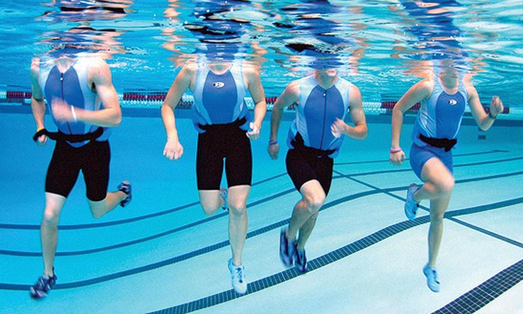 AQUAJOGGING Running in the Water Buoyancy belt for position Started as