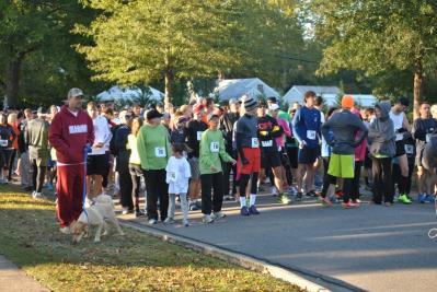 held on Saturday, October 25, at The Mall in historic downtown Trussville. Prizes will be awarded in each age group as well as overall in the 5K.