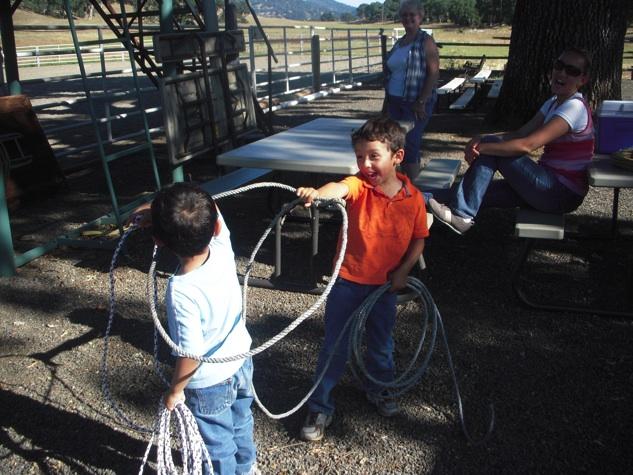 Members Learn Roping Skills at June Clinic Members young and old (ish) participated in the