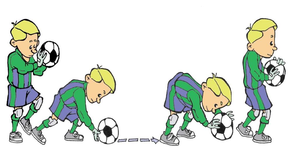 (6) Release and Handle Touching the ball again with their hands after having