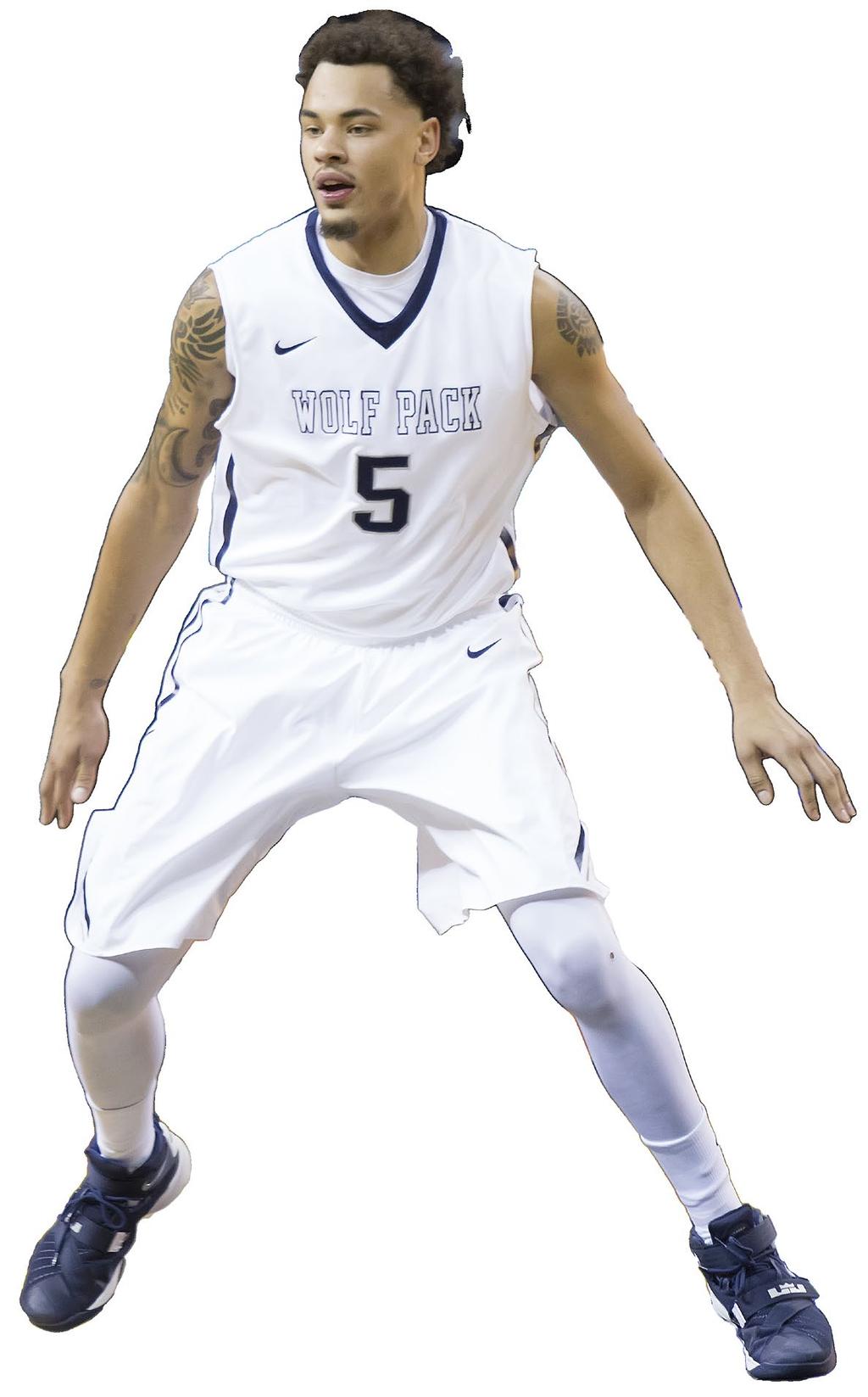 kaileb rodriguez #5 NEVADA: Back for his second season at Nevada... Provides the team with frontcourt depth and size... Played in 30 games his sophomore year and earned nine starts.