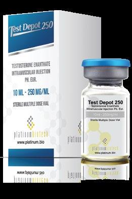 TEST DEPOT 250 Testosterone Enanthate 250mg Test Depot 250 is indicated for use in hormone replacement therapy, rejuvenation therapy, panhypopituitarism and female breast cancer.