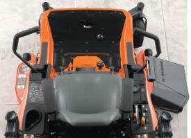 of a compact mower with GASOLINE ENGINE MODELS ZG227 Mower Access For easy access to the upper mower, mower belts and universal joint, the