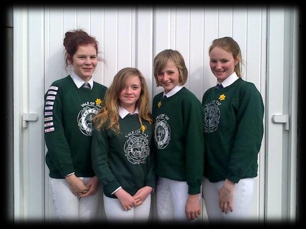 Our quiz team of Menna Price, Catrin Wilshaw, Becca Mitchell and captain, Laura James, fought off all competition from Area 18 to win the NFU Mutual Quiz Qualifier by a
