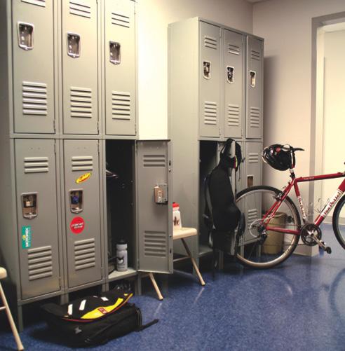 3.2 Facilities Facilities: Lockers Clothing lockers provide commuters with a safe and secure place to store clothing, helmets and other bicycle accessories while working.