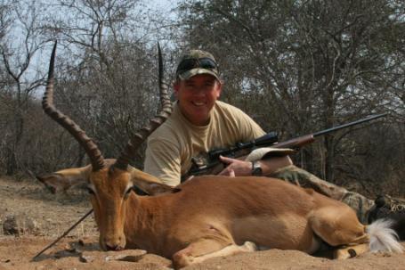Trophies taken were Impala x 2, Kudu, Baboon, Waterbuck, Blue Wildebeest x 2, Zebra x 2, Steenbok, Gemsbok x 2,
