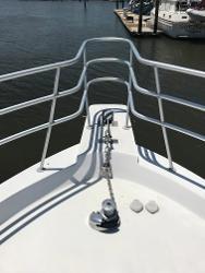 This boat is powered by Twin GM 671 TIB 485hp (with very low hours) two-stroke turbocharged, inter cooled fresh water cooled marine diesels.