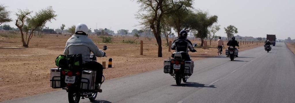 YOUR TRIP IN 15 STAGES STAGE 7 Jaisalmer - Jodhpur [280 km* 6/7H riding]: After watching the dawn break, and
