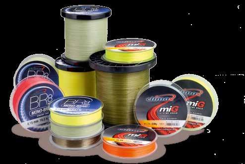 Content Braided Lines...2-9 TOUCH 8-Braid...4 TOUCH DOWN...5 mig...6-7 BR8...8 Superbraid...9 Monofilament lines...10-17 MAX Mono...11 Select...12 Speci-Fish lines...14-15 Special...16 Soft & Strong.