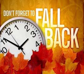 Do not forget to turn your clocks back an hour before you go to bed on Saturday, November 5. Thanksgiving Dinner You re invited to enjoy Thanksgiving Dinner with your loved one.