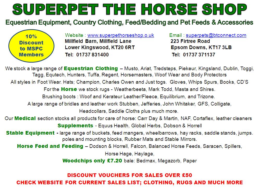 Healthcare Superpet the Horse Shop Surrey Tack