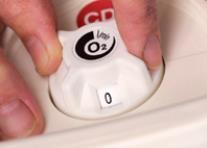 Replace any protective caps provided for the valve outlet. 18. Check the contents gauge. Assess if the cylinder contains sufficient gas for further use. As necessary, replace the cylinder.