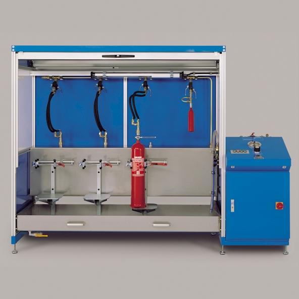 Model DPC Model DPC 01 Simultaneous testing of several cylinders and cartridges is possible. For repeated pressure testing of CO2 high-pressure and breathing air cylinders.