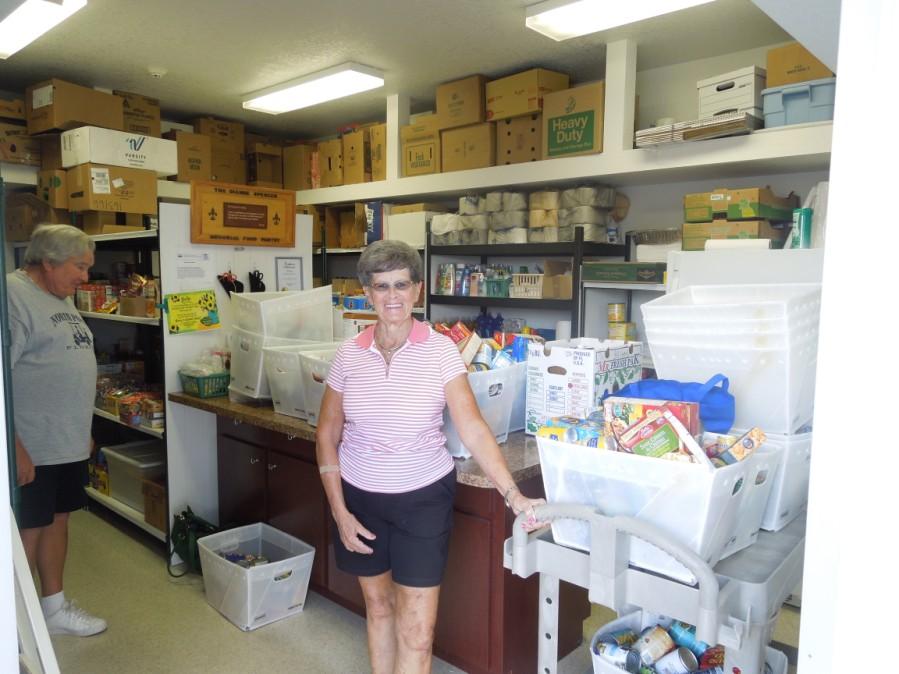 Food pantry organizer, Connie Kallin, was overwhelmed with all of the food delivered and stated that it would go a long way to feed the 51 needy