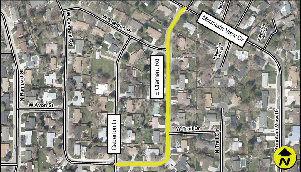 Project Name Clement St, Cabarton Ln / Mountain View Dr Project Purpose Date Scoped 7/17/17 Improve pedestrian connectivity and safety for students attending GIS Number CM217-34 Mountain View