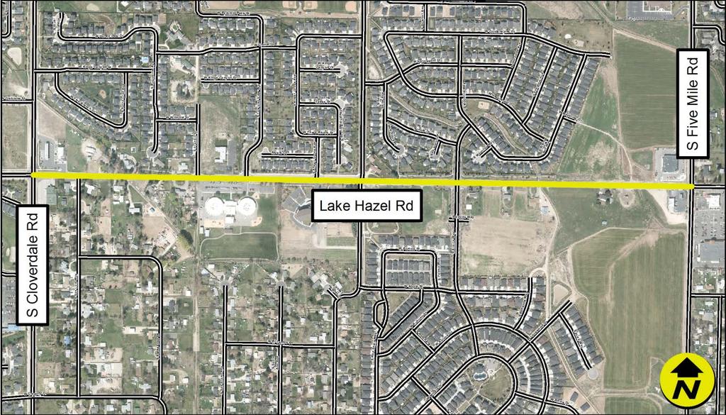 Project Name Lake Hazel Rd, Cloverdale Rd / Five Mile Rd Project Purpose Date Scoped 7/28/17 Improve traffic flow and connectivity in accordance with the 2016 GIS Number RD207-29 Capital Improvements