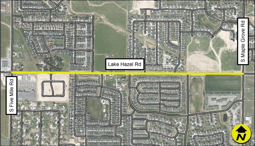 Project Name Lake Hazel Rd, Five Mile Rd / Maple Grove Project Purpose Date Scoped 7/28/17 Improve traffic flow and connectivity in accordance with the 2016 GIS Number RD207-30 Capital Improvements