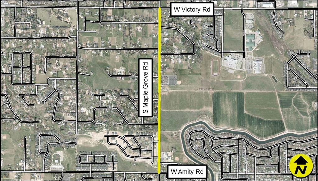 Project Name Maple Grove Rd, Amity Rd/Victory Rd Project Purpose Date Scoped 7/28/17 Improve traffic flow and connectivity in accordance with the 2016 GIS Number RD207-21 Capital Improvements Plan.