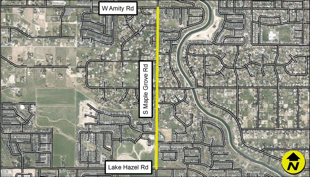 Project Name Maple Grove Rd, Lake Hazel Rd / Amity Rd Project Purpose Date Scoped 7/28/17 Improve traffic flow and connectivity in accordance with the 2016 GIS Number RD207-20 Capital Improvements