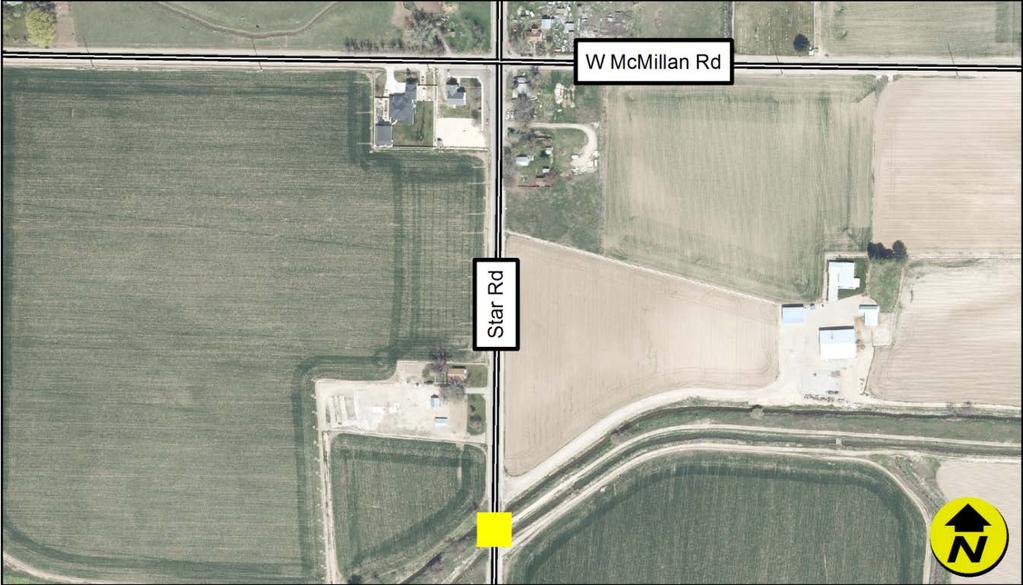 Project Name Star Rd Bridge #1093, 0.25 miles S/O McMillan Rd Project Purpose Date Scoped 7/19/17 Replace aging/deficient bridge infrastructure.