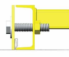3. Place Roof Clamp around roof seams. Ensure that bent side of each clamp is underneath the lip of each respective metal roof seam.