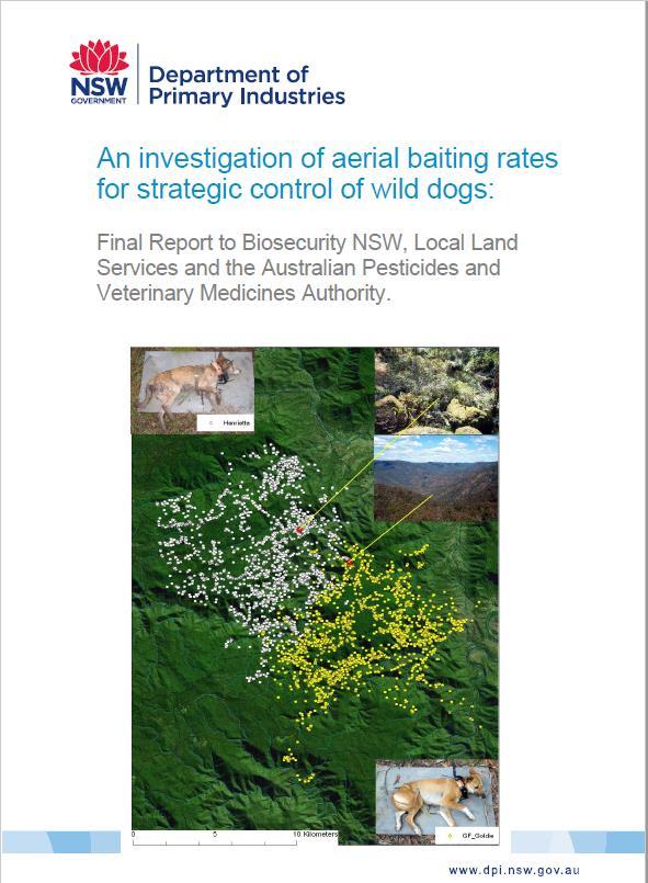 Brief history of aerial baiting In 2014, NSW DPI publishes research that baiting at 40 baits per