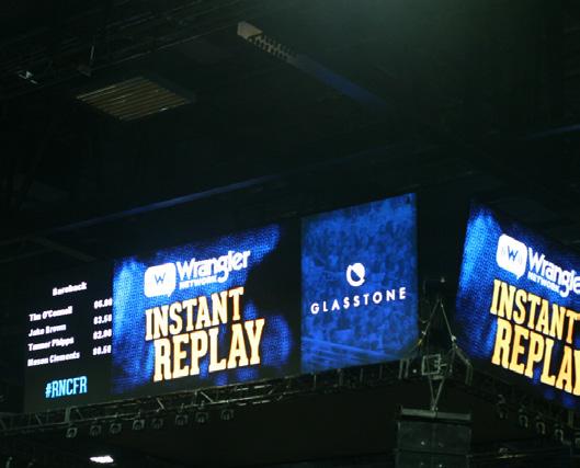 INSTANT REPLAY SPONSOR - $3,000 For all 5 performances, 75% of the competitors get an instant replay.