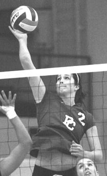 ..reached double-digits in kills in nine matches. High School: Accomplished middle hitter for the Warriors...elected all-county two years in a row (2005 & 2006).