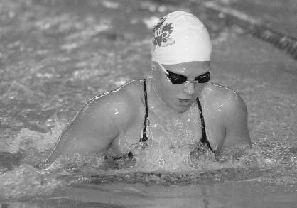 p Invitational in Chapel Hill, N.C... The time marked the second-fastest in school history, and making her one of two Kansas swimmers to break 22 seconds in the event.