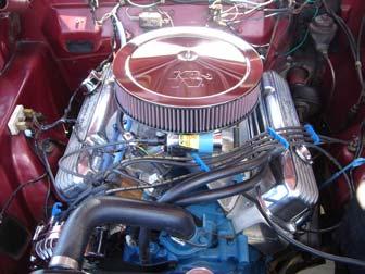 The car has a 400 CID engine out of a 72 Plymouth Road Runner. My uncle, cousin and I recently went through the top half of the motor.