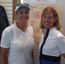 Beth Elzemeyer is our 18 hole champion of the 2 day net ringer event, and Linda Brannan won in a strong field of 9 holers. Kudos to you all!