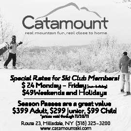 The trip is the weekend before our Mount Snow trip so those members who like to piggyback their ski experiences will have the chance.