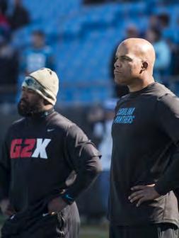 Defensive line coach Eric Washington has gotten the most out of his charges in his six seasons with the Carolina Panthers.