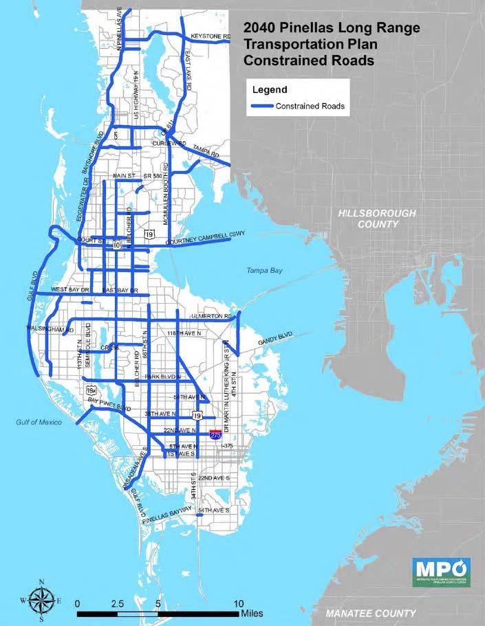 Constrained Roadway Forward Pinellas 2040 Long Range Transportation Plan (LRTP)