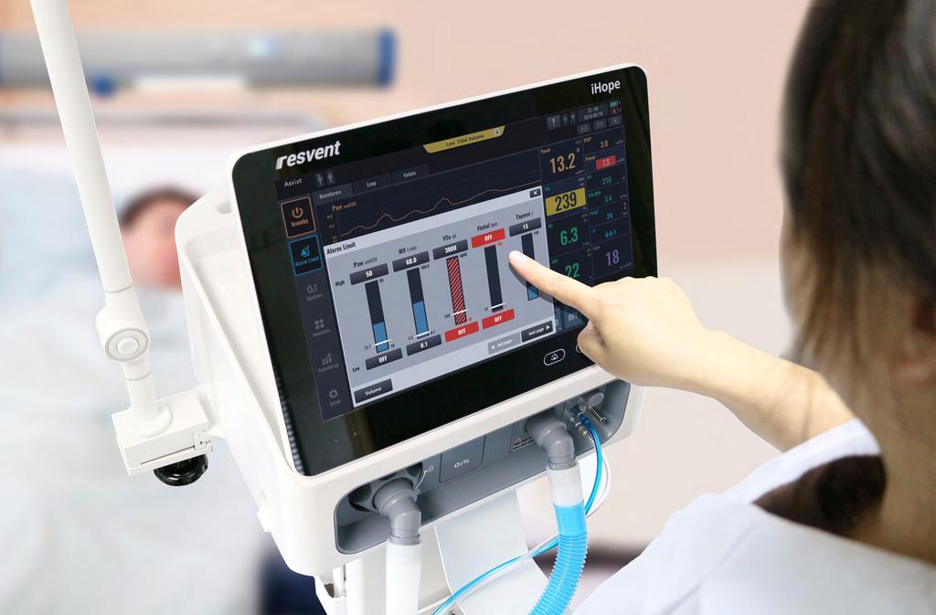 Fulfill demands in all critical moment ihope RV Series A ventilator can be names as a super specialist should be versatile in all circumstances, for all patient categories.
