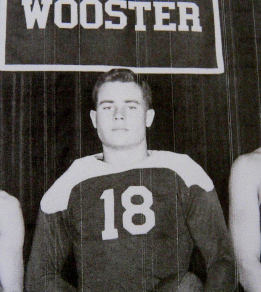 Bill was an all around athlete at Wooster. He captained the Football and Hockey teams in 1948.