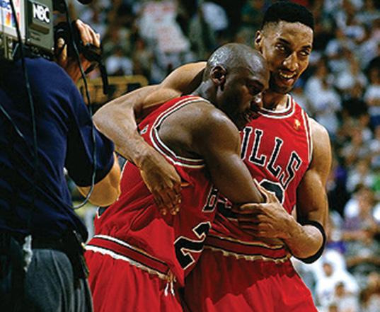 In the Finals, Jordan took center stage once again. For the fifth time in five championship seasons, Jordan was named the NBA Finals Most Valuable Player.