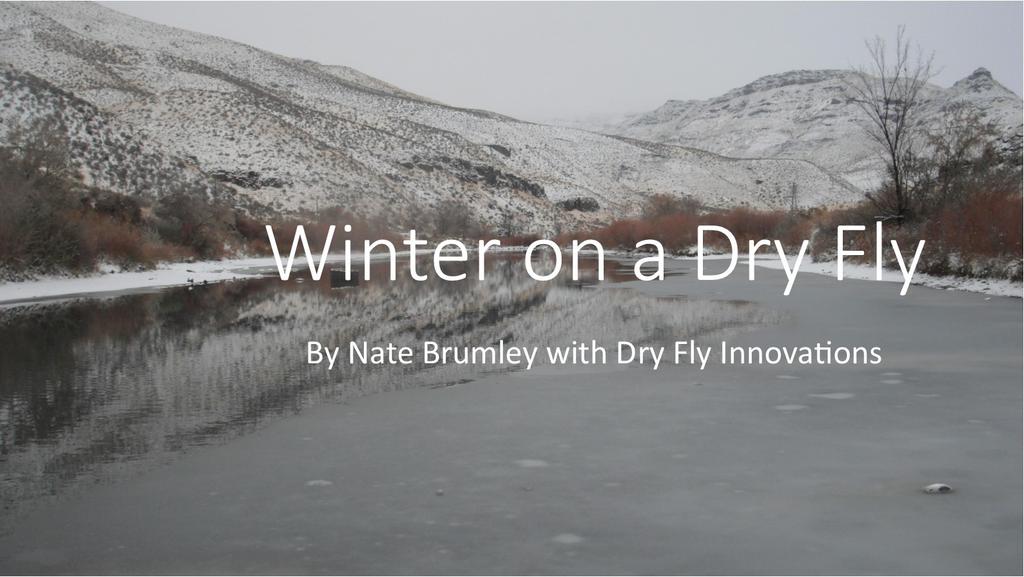 New Arrivals Dry Fly Innovations will be presenting a two-hour presentation entitled Winter Dry Fly Fishing on Saturday, January 9, 2016.