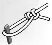 The Timber Hitch is traditionally used to hoist or drag logs or poles. It is also the knot that starts the Diagonal Lashing.
