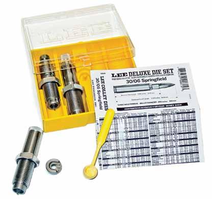 Lee Collet Dies 2011 Reloading Guaranteed to load the most accurate ammunition or your money back No lubrication required Guaranteed accuracy Extends case life 10X Fastest to use No cleaning or