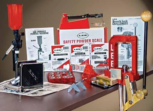 Lee Reloading Kits Breech Lock Hand Press Kit The perfect portable reloading press kit. Begin reloading at once. No wasted time mounting to a work bench. Pack it all in the box when finished.