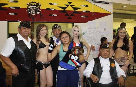 In January the Warriors did the flag detail at the community centre in Toppenish where Corpuz Promotions