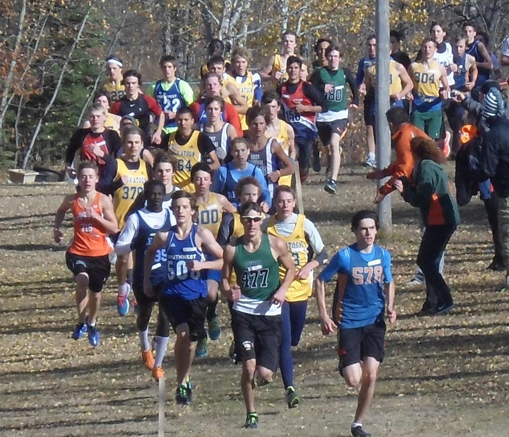CVAC runners medal at Provincial Cross Country October 12, Medstead Jayson Childs of Clavet Composite School won the provincial gold medal in Junior Boys Cross Country competition at Medstead on