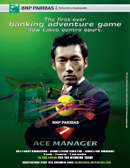 INTRODUCTION TO THE BNP PARIBAS ACE MANAGER The first professional adventure game inspired from reality Business game addresses first to third year students of the best business schools and