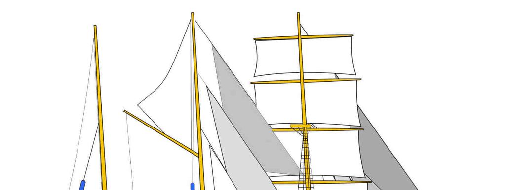 sails and rigging handling - the basics. During the voyage you will have to learn the purpose of ropes and where they are fixed.