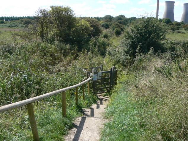 There is a 2m w ide path along the seaw ard side of the park with an