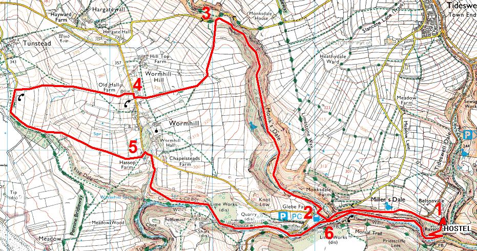 LONG WALK Ravenstor Monk s Dale Wormhill Miller s Dale Ravenstor Duration: 4 hours Distance: 12 km approximately This walk takes in the splendid Monk s Dale nature reserve, and continues on through