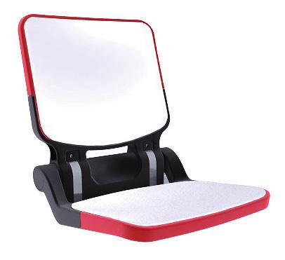 sports seat moulded plastic shells available in a variety of colours