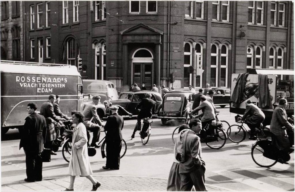 Approach Amsterdam, 1954 More Cyclists